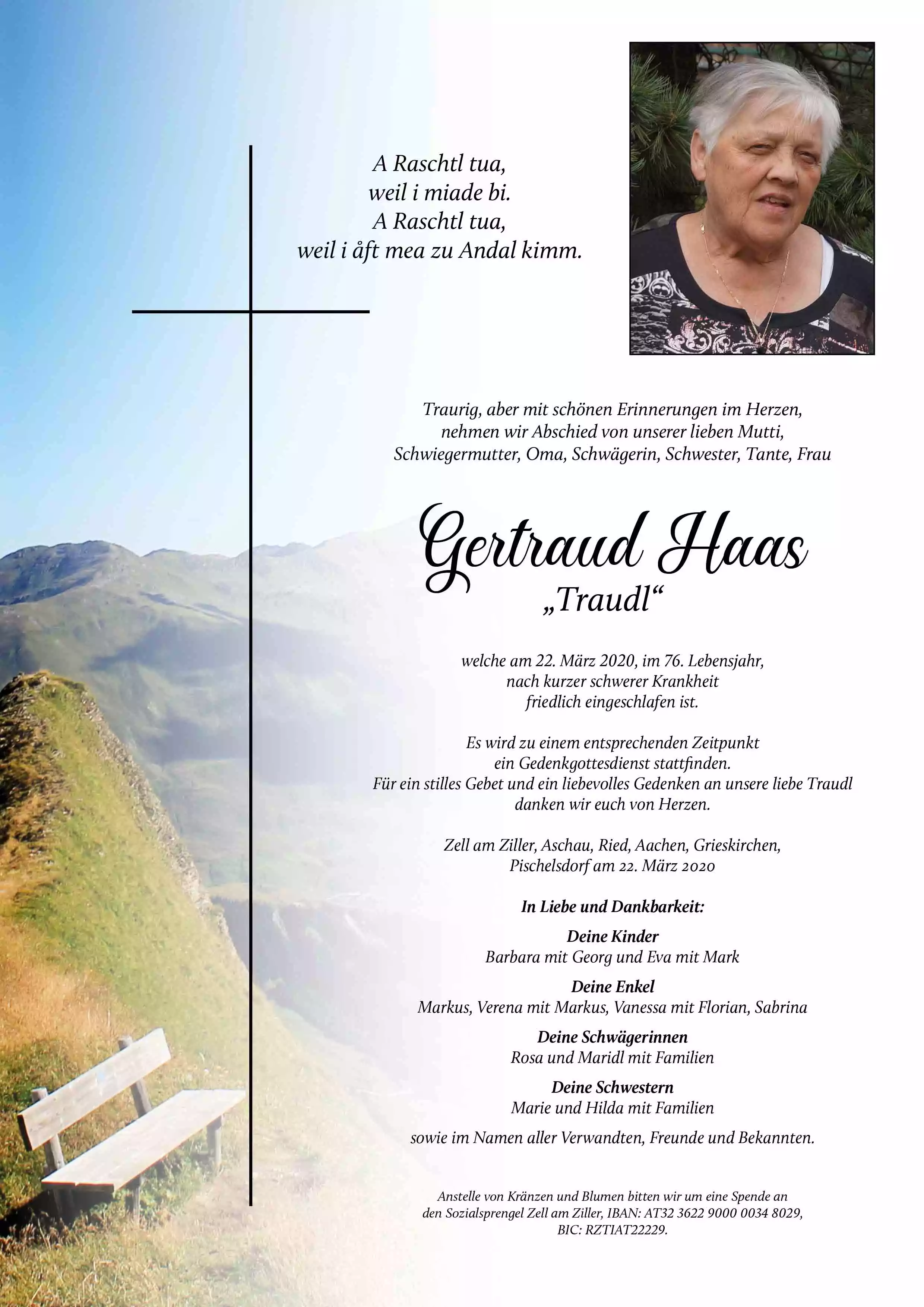 Parte von Gertraud Haas
